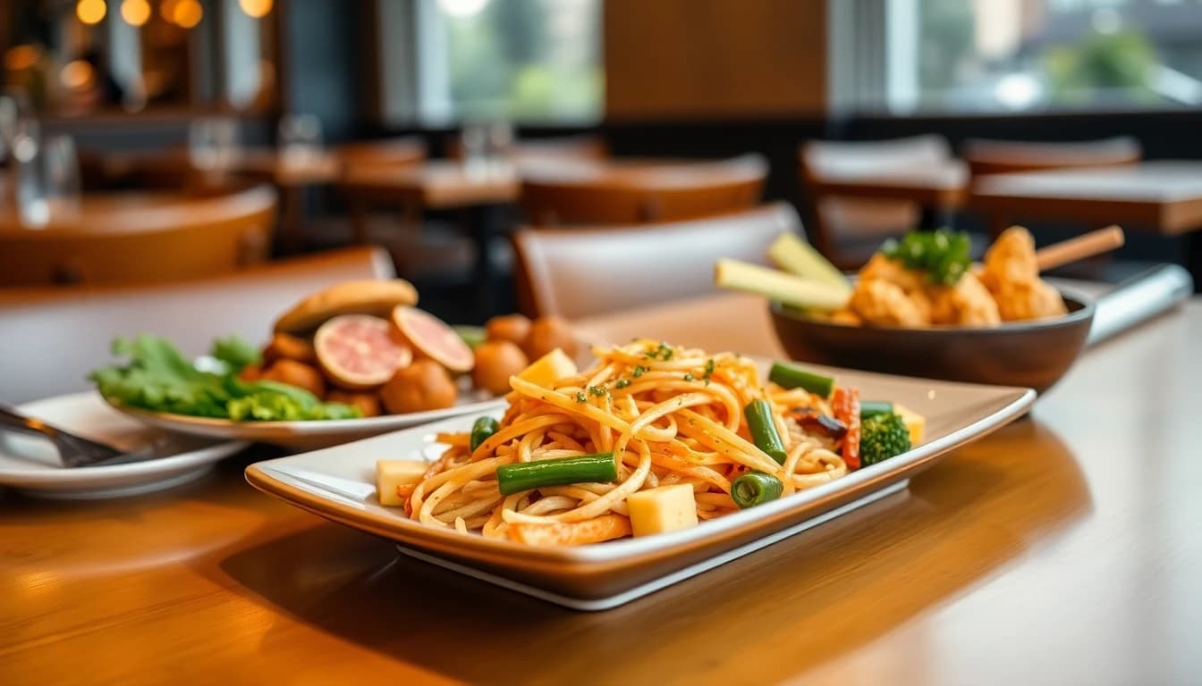 Perfectly seared ribeye steak with roasted vegetables and red wine at a Vancouver steakhouse