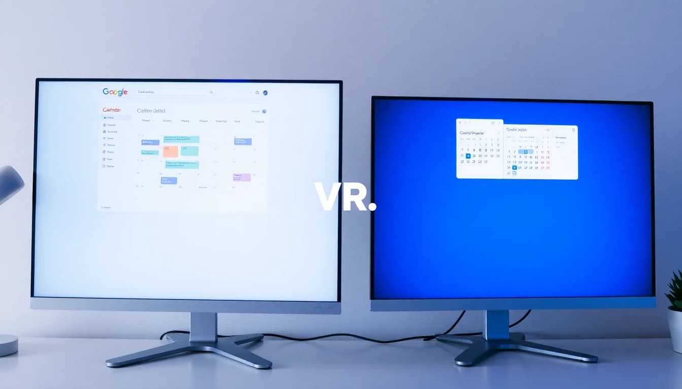 Featured image for Google Calendar vs Outlook Calendar (2026): Which Should You Use?