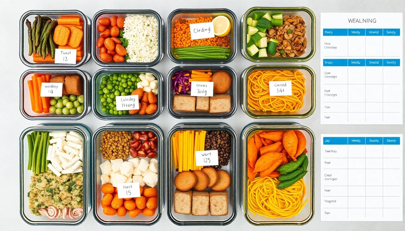 Weekly meal prep subscription containers with pre-portioned balanced meals for Vancouver delivery