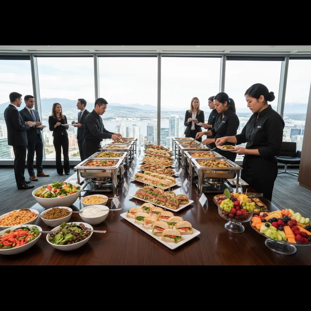 What Vancouver Catering Companies Handle Large Office Orders?