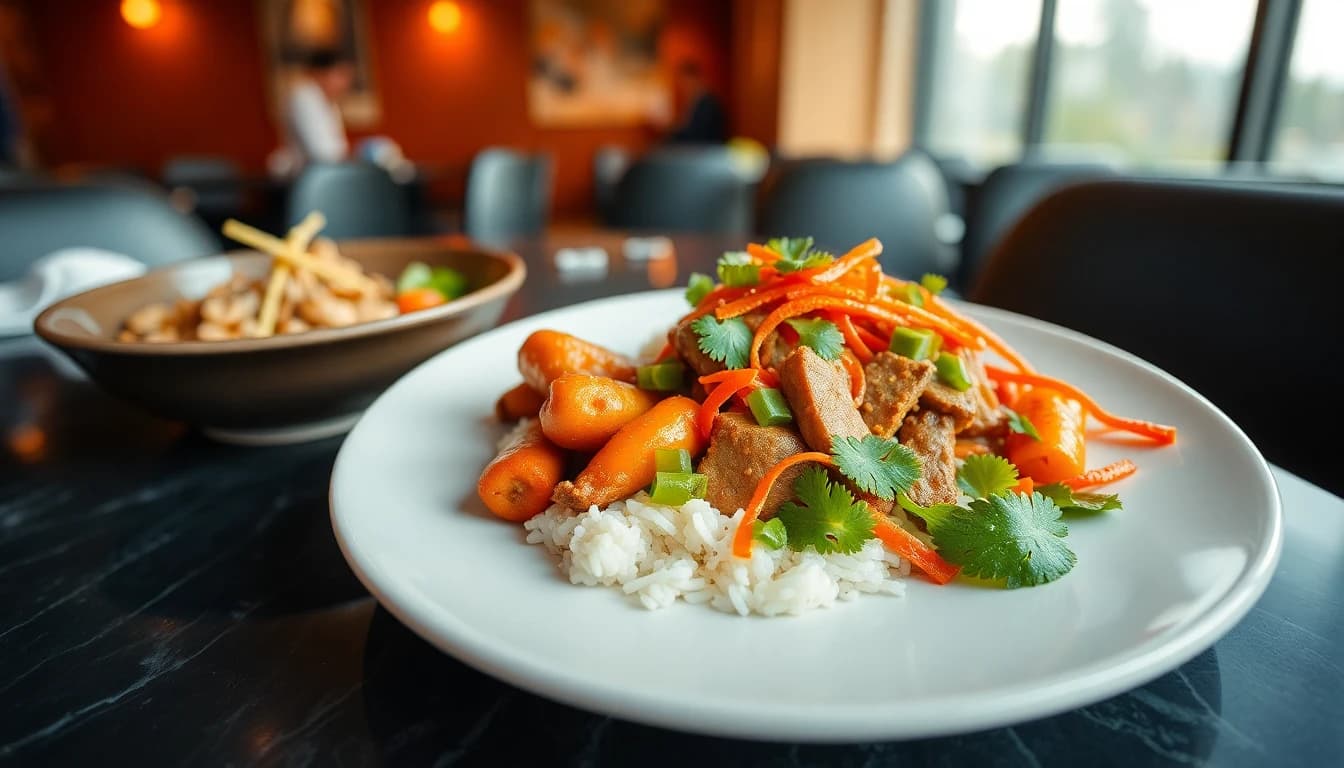 Office catering cost breakdown with meal boxes and pricing comparison chart on a table