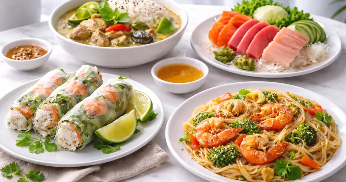 Gluten-free Asian dishes including rice noodles and naturally celiac-safe options in Vancouver